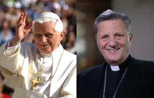 Papst Benedikt XVI. und Kardinal Mario Grech / Vatican Media // Daniel Ibáñez / CNA Deutsch 