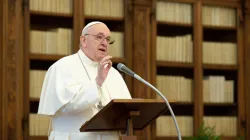 Papst Franziskus hält die Angelus-Ansprache 17. Januar 2021 / Vatican Media