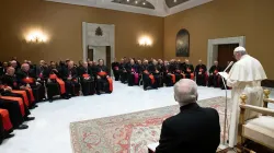 Papst Franziskus spricht am 14. Februar 2019 zu den Teilnehmern der Vollversammlung der Gottesdienstkongregation / Foto: Vatican Media