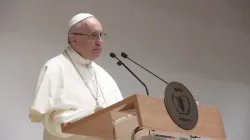 Papst Franziskus bei seiner Rede vor dem WFP-Hauptquartiert in Rom am 13. Juni 2016 / CNA/L'Osservatore Romano