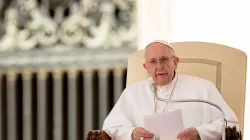 Papst Franziskus bei der Generalaudienz am 14. März 2018 / Daniel Ibanez / CNA Deutsch