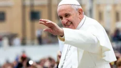 Papst Franziskus bei der Generalaudienz am 31. Oktober 2018 / Daniel Ibvanez / CNA Deutsch