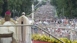 Papst Franziskus feiert die Heilige Messe am Schrein von Tschenstochau am 28. Juli 2016. / L'Osservatore Romano