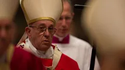 Papst Franziskus im Petersdrom am 3. November 2017 / CNA / Daniel Ibanez