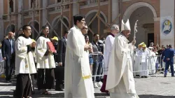 Papst Franziskus feiert die heilige Messe in Camerino am 16. Juni 2019 / Vatican Media