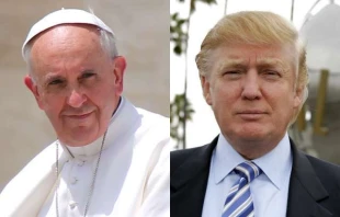 Papst Franziskus und US-Präsident Donald Trump / CNA/Stephen Driscoll, Shutterstock/Tinseltown