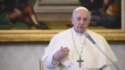 Papst Franziskus bei seiner Katechese zur Generalaudienz am 29. April 2020. / Vatican Media