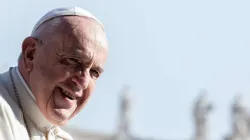 Papst Franziskus auf dem Petersplatz am 17. April 2019 / Daniel Ibanez / CNA Deutsch