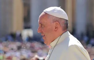 Papst Franziskus auf dem Petersplatz am 18. Juni 2016. / CNA/Alexey Gotovskiy