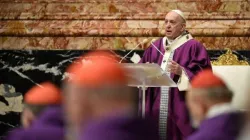 Papst Franziskus predigt am Aschermittwoch, 17. Februar 2021, im Petersdom. / Vatican Media (Alle Bilder im Artikel)