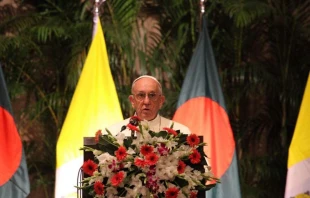 Papst Franziskus bei seiner Rede in Dhaka / Edward Pentin / CNA / National Catholic Register