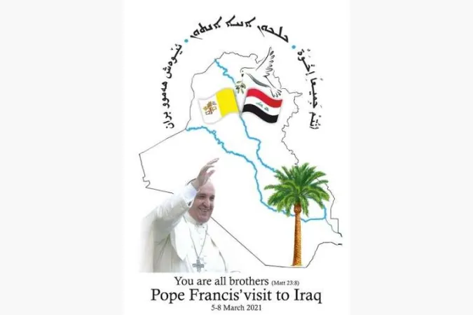 Das offizielle Logo der Papstreise in den Irak