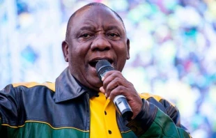 Der neu gewählte Präsident Südafrikas Cyril Ramaphosa bei einer Rede am 12. Mai 2019.  /  De Wet / AFP / Getty Images