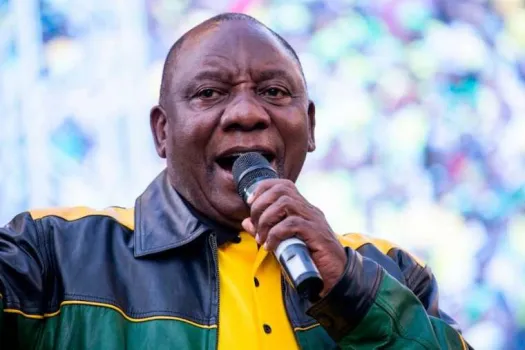 Der neu gewählte Präsident Südafrikas Cyril Ramaphosa bei einer Rede am 12. Mai 2019.  /  De Wet / AFP / Getty Images