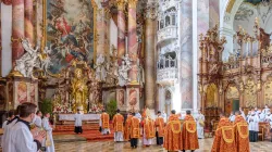 Priesterweihe der Petrusbruderschaft am 26. Juni 2021 im bayerischen Benediktinerkloster Ottobeuren. / FSSP