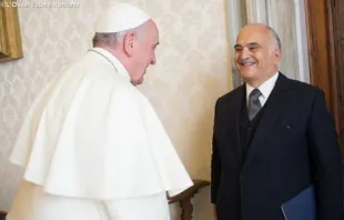 Papst Franziskus und Prinz Hassan Bin Talal von Jordanien / Vatican Media