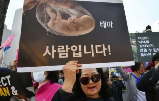 Lebensschützer bei einer Demonstration in Südkorea / Jung Yeon-Je / AFP / Getty Images.