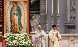 Papst Leo XIV. feiert am 12. Dezember die heilige Messe am Hochfest Unserer Lieben Frau von Guadalupe / Daniel Ibáñez/EWTN News