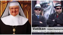 Nicht die "Blues Brothers" sondern Robert Rauhut und Ulrich Nersinger präsentierten Einblicke in den "unbekannten Vatikan". Links: EWTN-Gründerin Mutter Angelica.  / EWTN