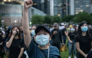 Demonstranten bei einer Schulboykott-Kundgebung in Hongkongs Central District, 2. September 2019. | / Chris McGrath / Shutterstock.