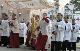 Eucharistische Prozession / gemeinfrei