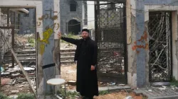 Die Überreste der syrisch-orthodoxen Marienkirche. / Kirche in Not