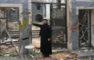 Die Überreste der syrisch-orthodoxen Marienkirche. / Kirche in Not