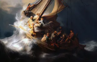 Christus im Sturm auf dem See Genezareth von Rembrandt van Rijn (1633). / Rembrandt van Rijn