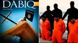 Die Publikation "Dabiq" des IS - im Februar 2015 enthauptete Christen  / ACI Prensa