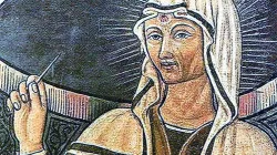 Hl. Rita von Cascia (mit Stirnwunde) / Wikimedia Commons (gemeinfrei)