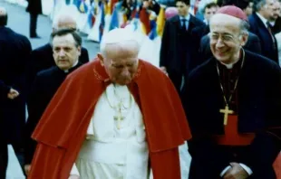 Der heilie Papst Johannes Paul II. mit Kardinal Camillo Ruini / Korazym.org