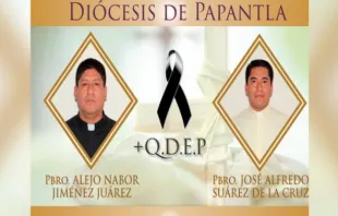 Die beiden ermordeten Priester. / Diözese Papantla