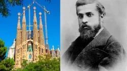 Die Basilika der Heiligen Familie in Barcelona und ihr Architekt, Antoni Gaudí / Gemeinfrei / R. Nagy, Shutterstock