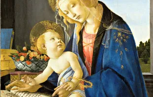 Worte der Wahrheit aus der Heiligen Schrift: Ein Ausschnitt aus der "Madonna mit dem Buch" von Sandro Botticelli. Das Renaissance-Kunstwerk entstand um 1480. / Gemeinfrei via Wikimedia