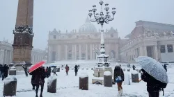 Schnee auf dem Petersplatz am 26. Februar 2018 / CNA / Alexey Gotovskiy 