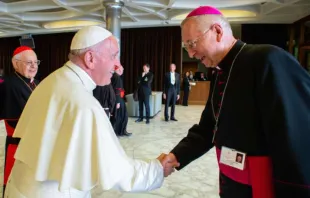 Papst Franziskus mit Erzbischof Stanisław Gądecki / Church in Poland / Twitter