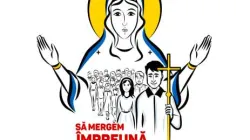 Das Logo der Reise von Papst Franziskus nach Rumänien. Er wird vom 31. Mai bis 2. Juni im Land sein. / Presseamt des Heiligen Stuhls
