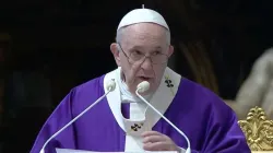Papst Franziskus predigt im Petersdom am 29. November 2020 / Vatican Media