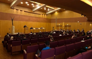 Beim Treffen des Ratzinger-Schülerkreises am 23. September 2023 in Rom sprach untere anderem auch Kurienkardinal Kurt Koch. / Rudolf Gehrig / CNA Deutsch