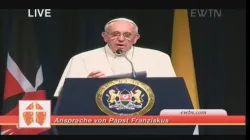 Papst Franziskus sprach im "State House" in Nairobi / EWTN Katholisches Fernsehen