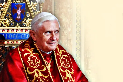 Ausschnitt der Einladung zum Fest anläßlich des 90. Geburstags von Papst emeritus Benedikt. / CNA/Stift Heiligenkreuz (Ausschnitt)