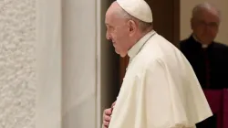 Papst Franziskus bei der Veranstaltung in der Audienzhalle am 19. Januar 2022 / Vatican Media