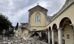 Die Kathedrale der Verkündigung in Iskenderun nach dem Erdbeben vom 6. Februar 2023 / Pater Antuan Bilgin