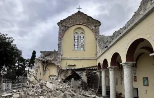 Die Kathedrale der Verkündigung in Iskenderun nach dem Erdbeben vom 6. Februar 2023 / Pater Antuan Bilgin