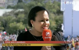 Anna Diouf moderierte live beim Weltjugendtag in Lissabon / EWTN.TV