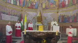 Katholische Kirche in Gaza / Screenshot von YouTube