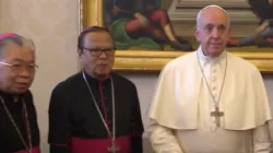 Indonesische Bischöfe treffen sich mit Papst Franziskus zum Ad-limina-Besuch. / Screenshot von YouTube
