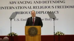 US-Außenminister Mike Pompeo spricht beim Symposium zur Religionsfreiheit am 30. September 2020 / Daniel Ibanez / CNA Deutsch