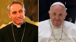 Erzbischof Georg Gänswein und Papst Franziskus / Alan Holdren, Pablo Esparza / CNA Deutsch