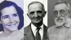 Von links nach rechts: Die Ehrwürdigen Diener Gottes Charlene Marie Richard, Auguste Robert Pelafigue und Joseph Ira Dutton / Screenshots aus dem Livestream der USCCB
